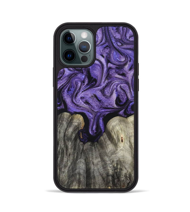 iPhone 12 Pro Wood Phone Case - Josette (Purple, 827619)