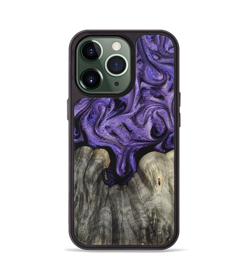 iPhone 13 Pro Wood Phone Case - Josette (Purple, 827619)