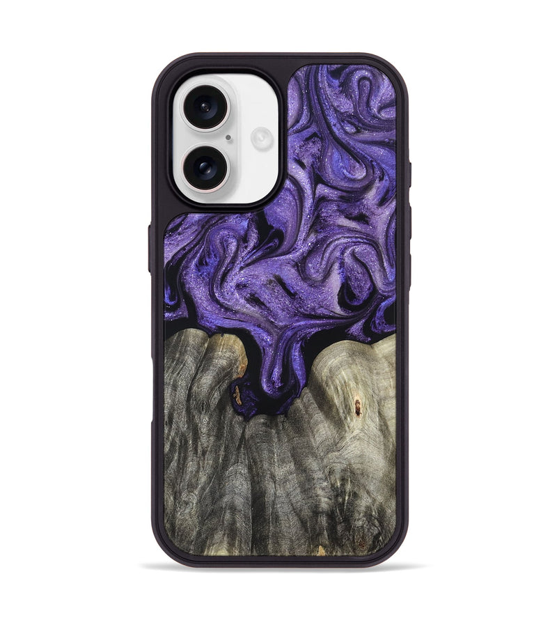 iPhone 17 Wood Phone Case - Josette (Purple, 827619)