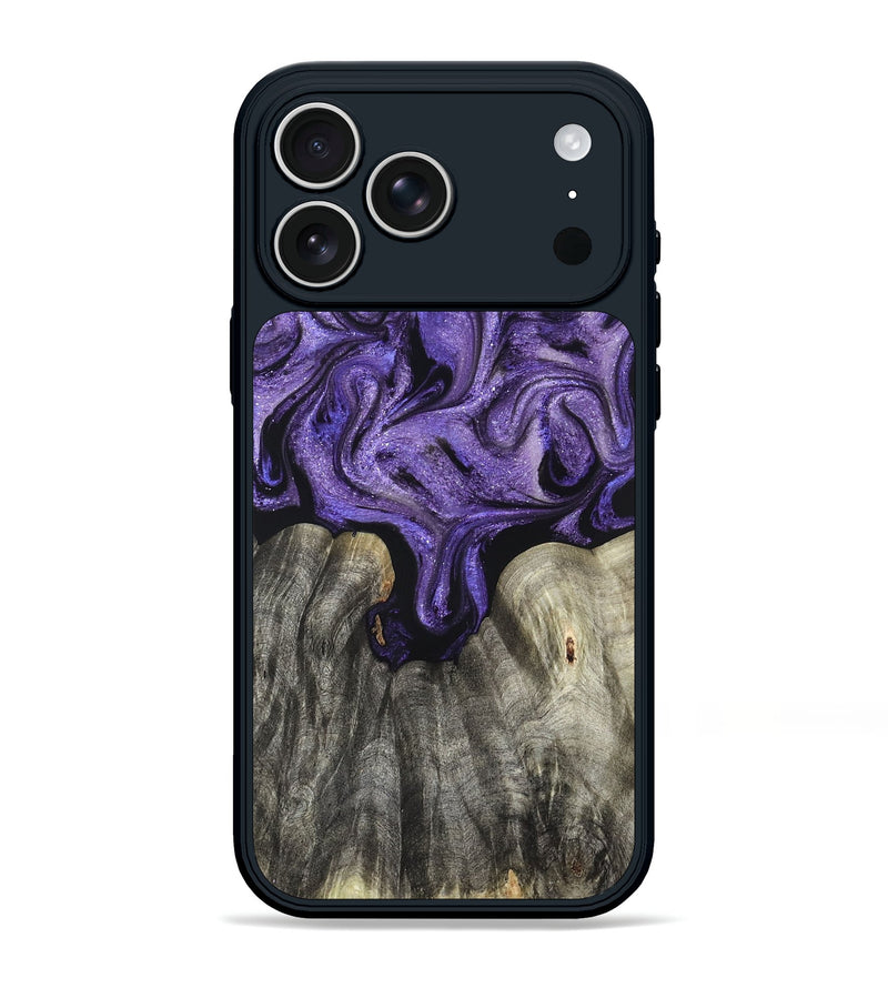 iPhone 17 Pro Max Wood Phone Case - Josette (Purple, 827619)