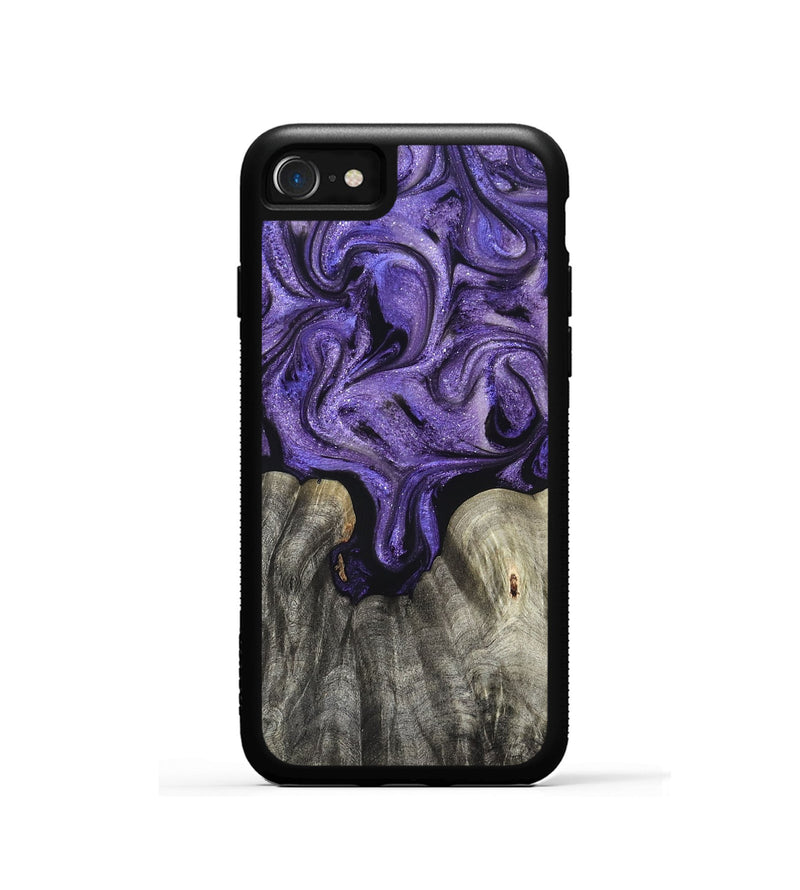 iPhone SE Wood Phone Case - Josette (Purple, 827619)