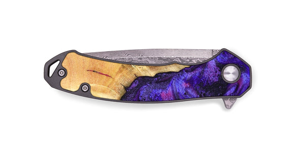 EDC Wood Pocket Knife - Cherry (Purple, 827620)