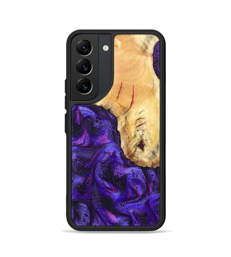 Galaxy S22 Wood Phone Case - Cherry (Purple, 827620)