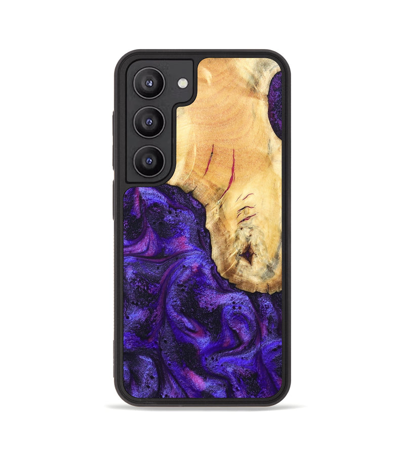 Galaxy S23 Wood Phone Case - Cherry (Purple, 827620)