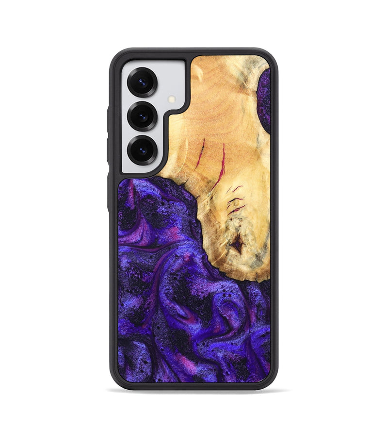 Galaxy S25 Wood Phone Case - Cherry (Purple, 827620)