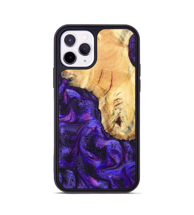 iPhone 11 Pro Wood Phone Case - Cherry (Purple, 827620)