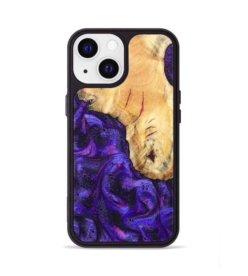iPhone 13 Wood Phone Case - Cherry (Purple, 827620)