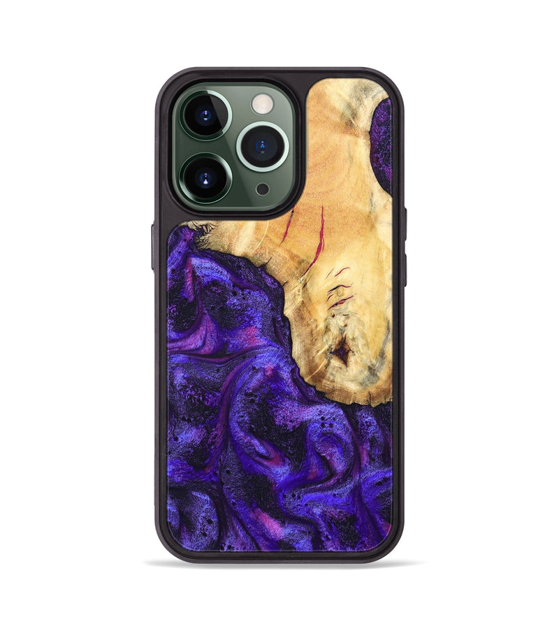 iPhone 13 Pro Wood Phone Case - Cherry (Purple, 827620)