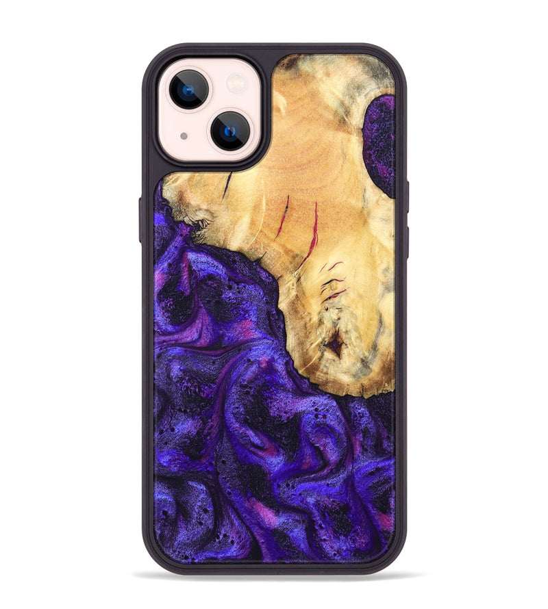 iPhone 14 Plus Wood Phone Case - Cherry (Purple, 827620)