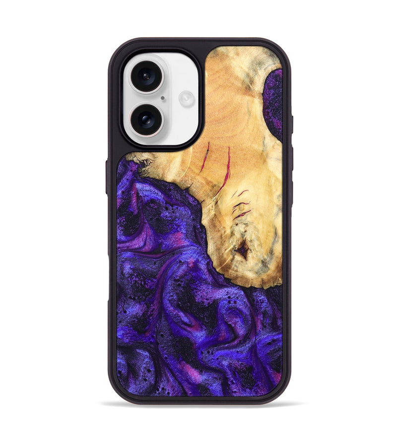 iPhone 17 Wood Phone Case - Cherry (Purple, 827620)