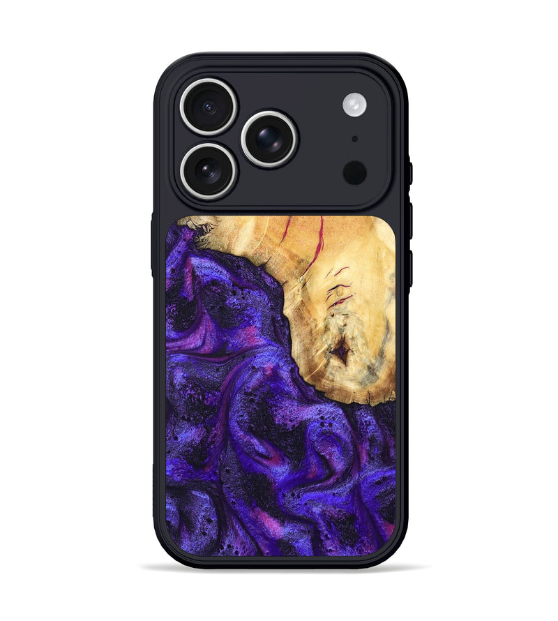 iPhone 17 Pro Wood Phone Case - Cherry (Purple, 827620)
