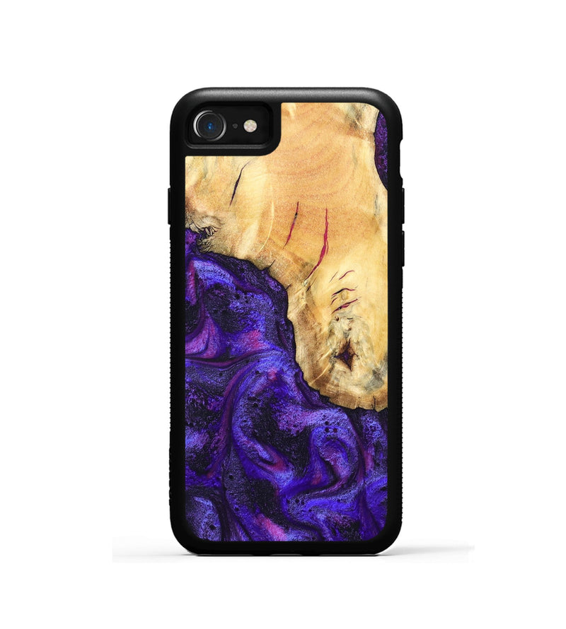 iPhone SE Wood Phone Case - Cherry (Purple, 827620)