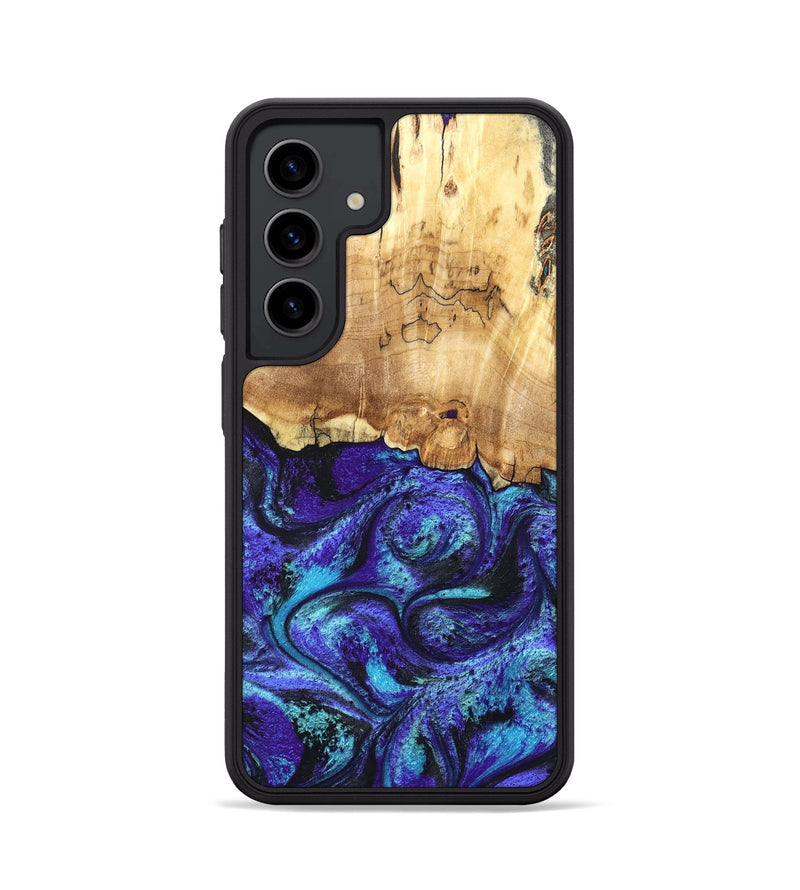 Galaxy S24 Wood Phone Case - Ester (Purple, 827621)