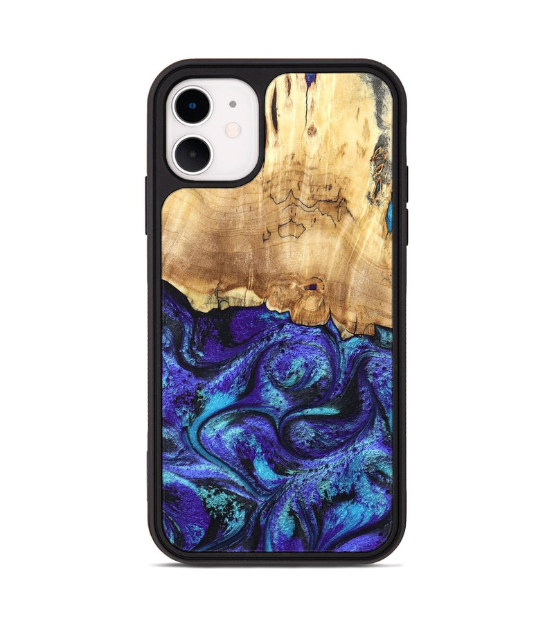 iPhone 11 Wood Phone Case - Ester (Purple, 827621)