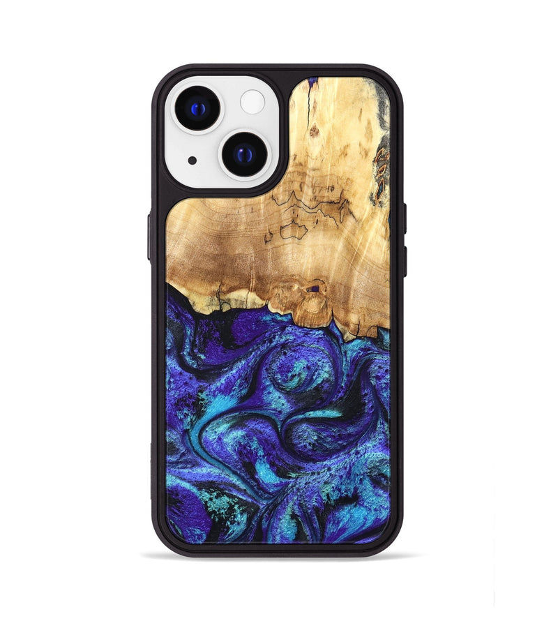 iPhone 13 Wood Phone Case - Ester (Purple, 827621)