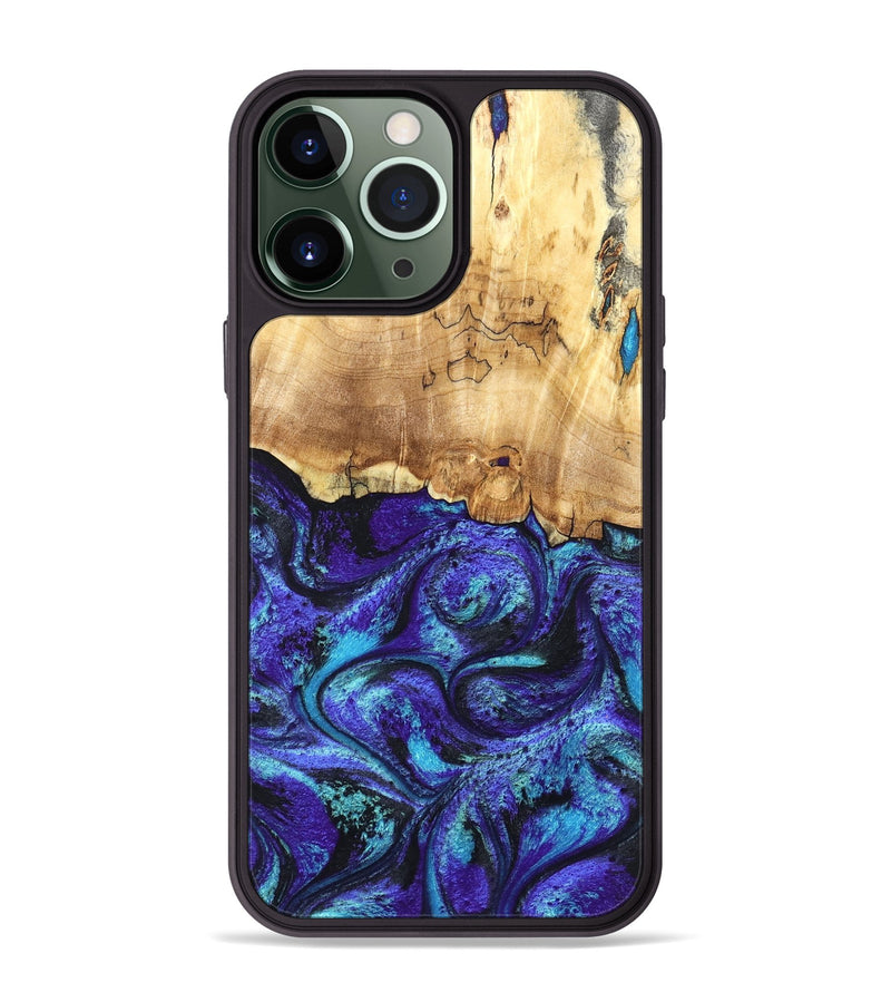 iPhone 13 Pro Max Wood Phone Case - Ester (Purple, 827621)