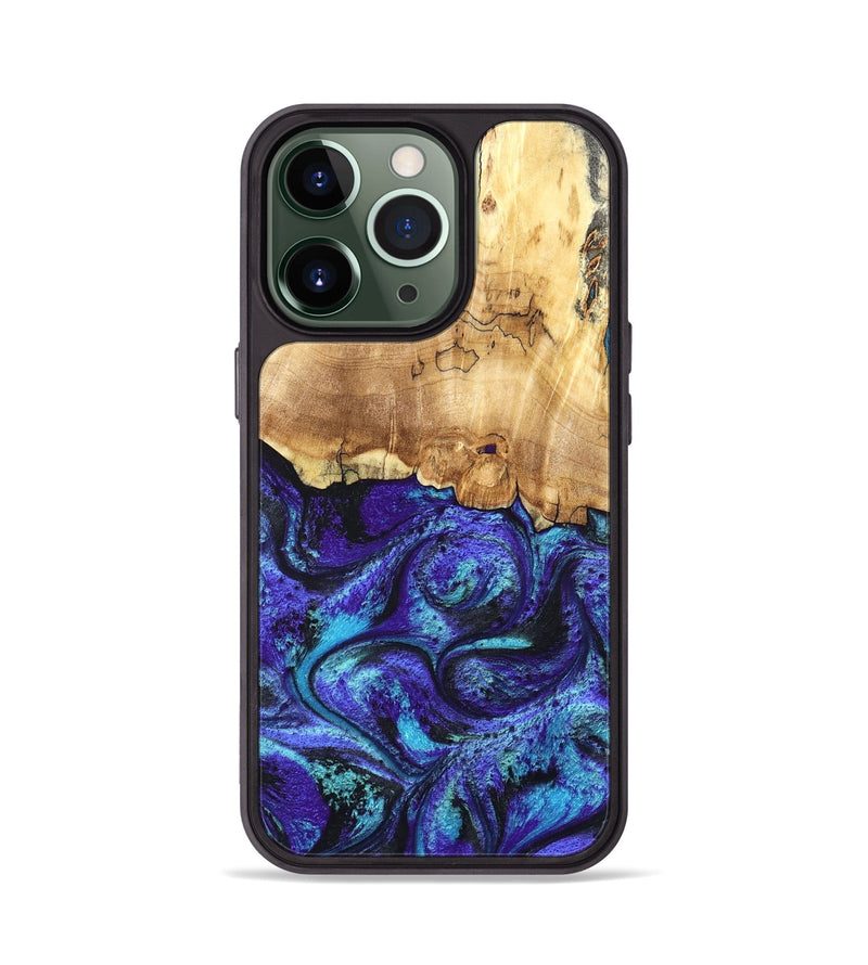 iPhone 13 Pro Wood Phone Case - Ester (Purple, 827621)