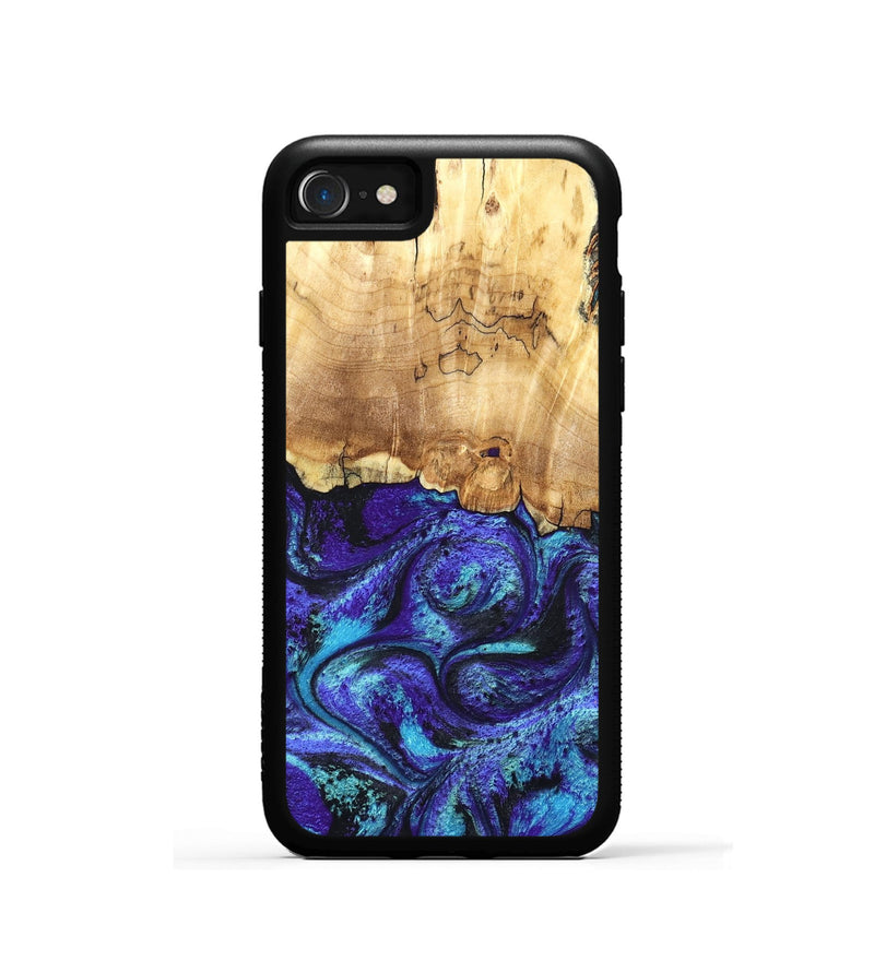 iPhone SE Wood Phone Case - Ester (Purple, 827621)