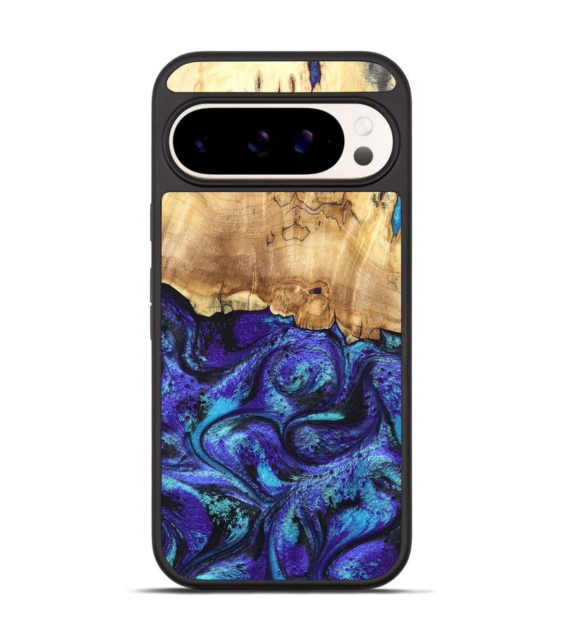Pixel 9 Pro Wood Phone Case - Ester (Purple, 827621)