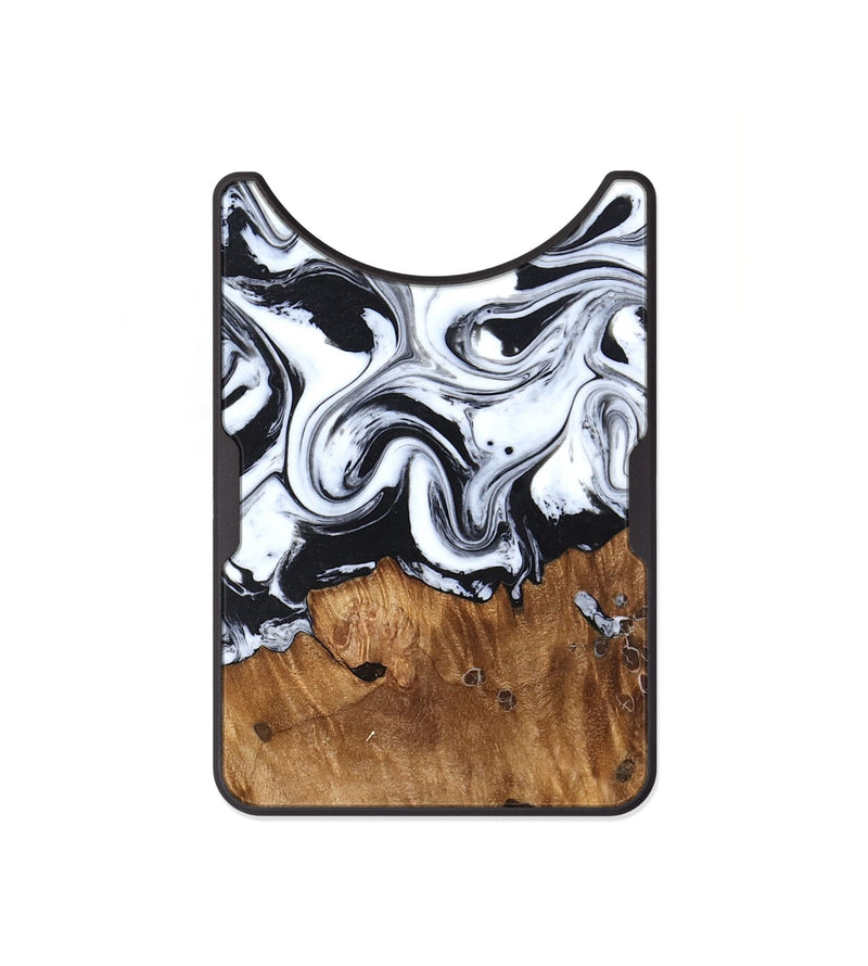 Alloy Wood Wallet - Jerad (Black & White, 827623)