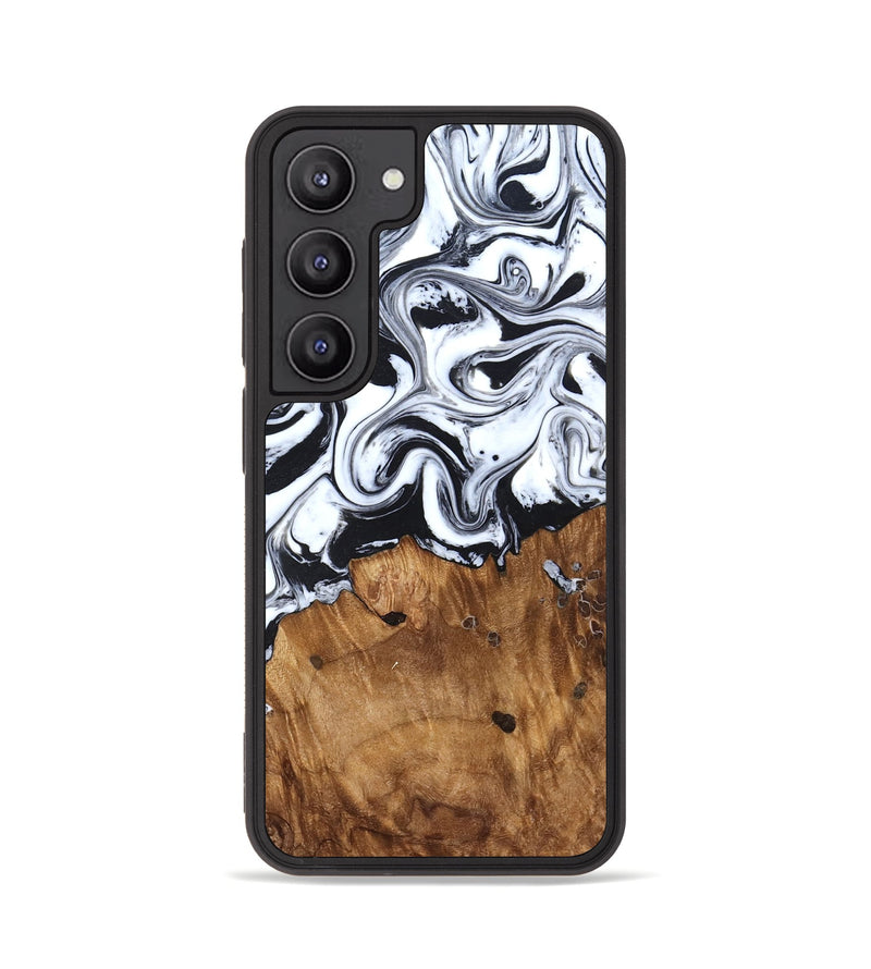 Galaxy S23 Wood Phone Case - Jerad (Black & White, 827623)