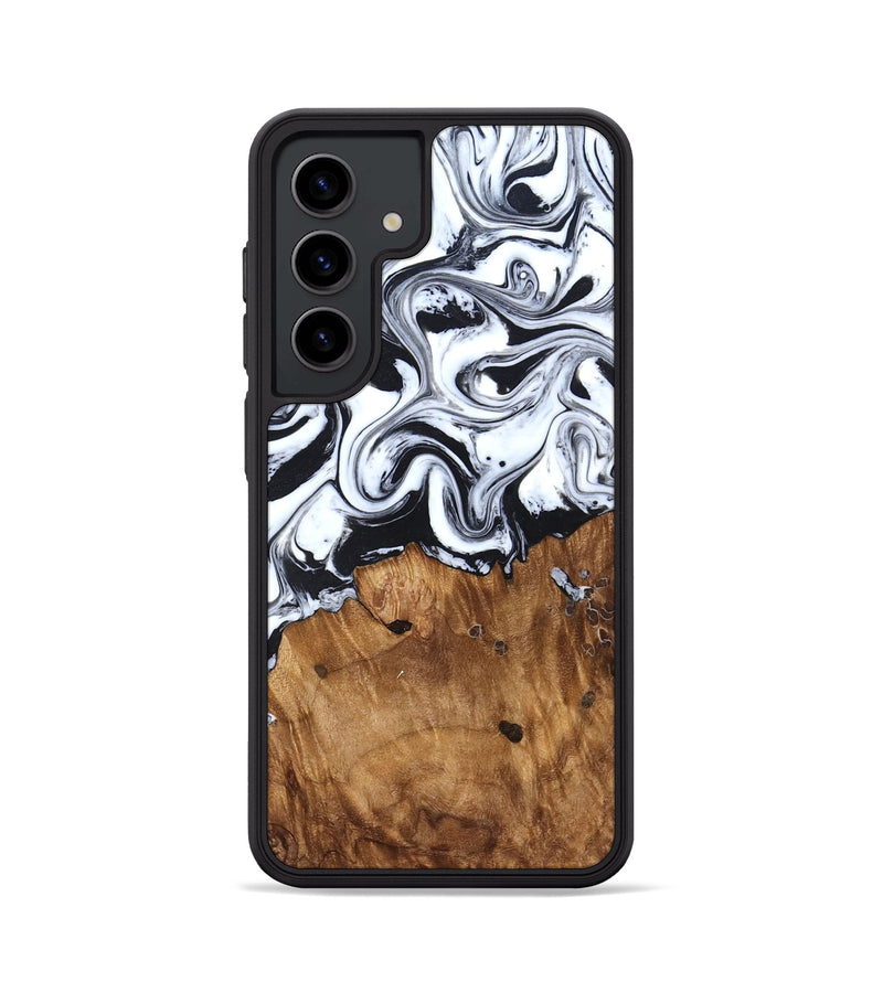 Galaxy S24 Wood Phone Case - Jerad (Black & White, 827623)
