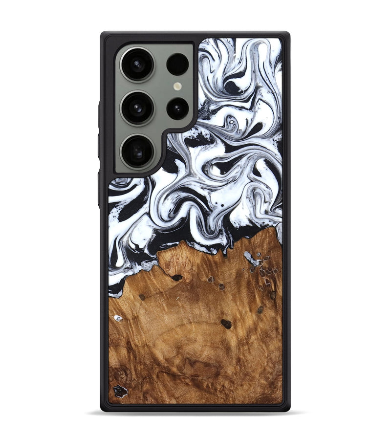 Galaxy S24 Ultra Wood Phone Case - Jerad (Black & White, 827623)