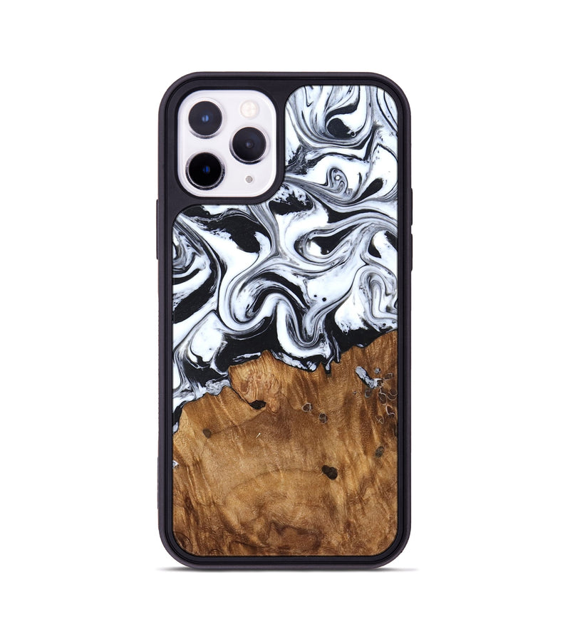 iPhone 11 Pro Wood Phone Case - Jerad (Black & White, 827623)