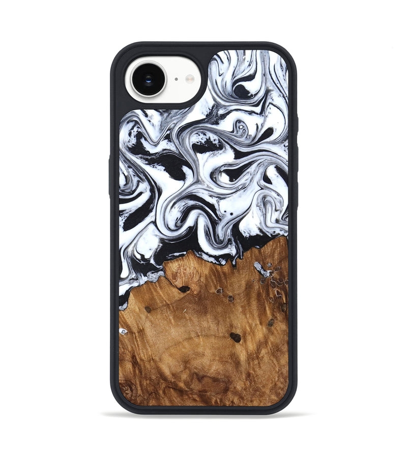 iPhone 16e Wood Phone Case - Jerad (Black & White, 827623)