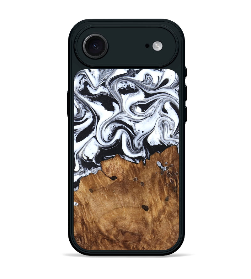 iPhone 17 Air Wood Phone Case - Jerad (Black & White, 827623)
