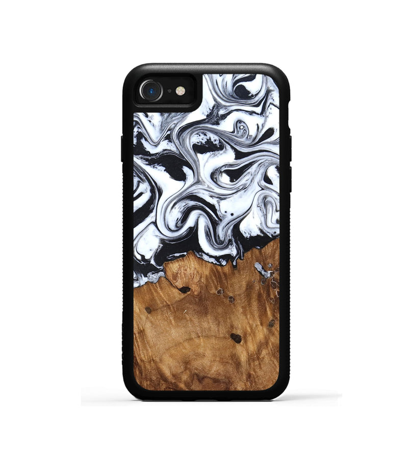 iPhone SE Wood Phone Case - Jerad (Black & White, 827623)