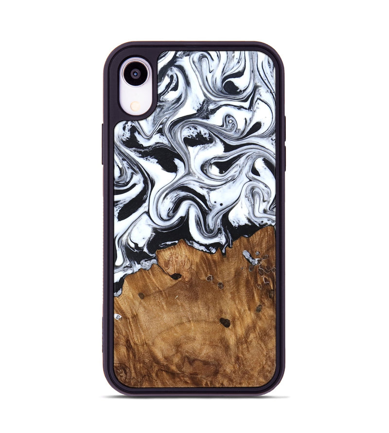 iPhone Xr Wood Phone Case - Jerad (Black & White, 827623)