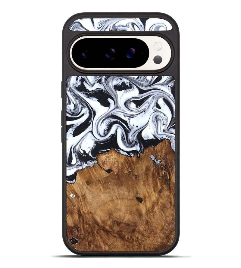 Pixel 10 Pro XL Wood Phone Case - Jerad (Black & White, 827623)