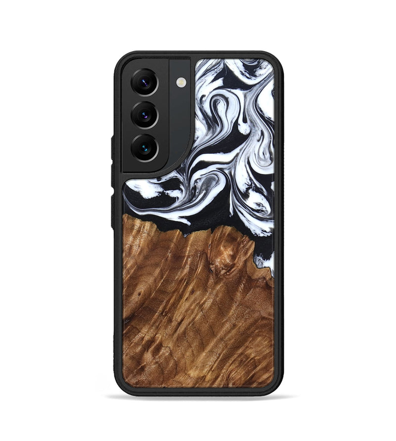 Galaxy S22 Wood Phone Case - Alec (Black & White, 827624)