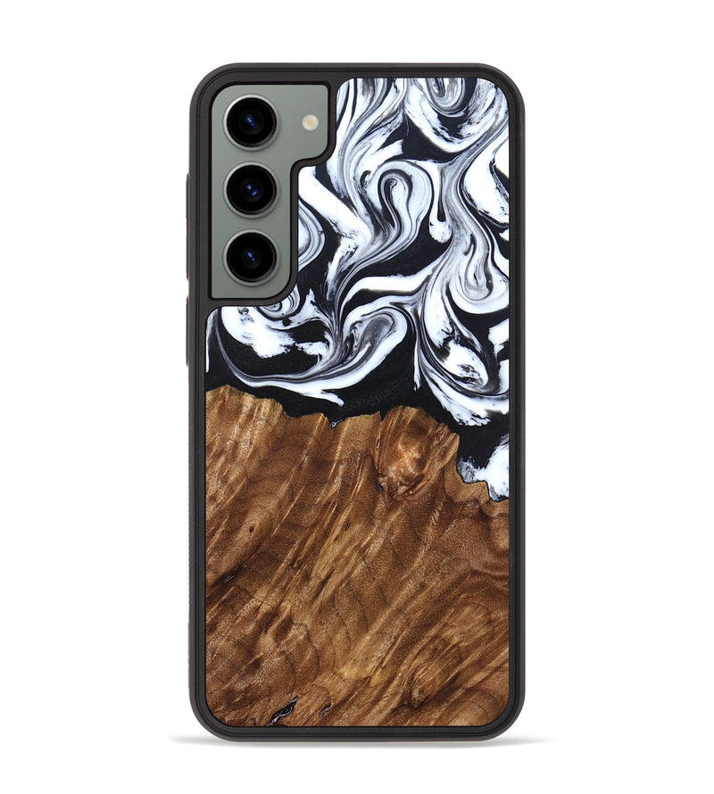 Galaxy S23 Plus Wood Phone Case - Alec (Black & White, 827624)