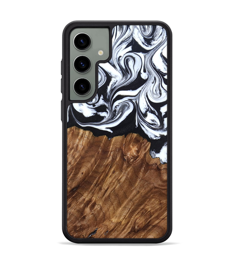 Galaxy S24 Plus Wood Phone Case - Alec (Black & White, 827624)