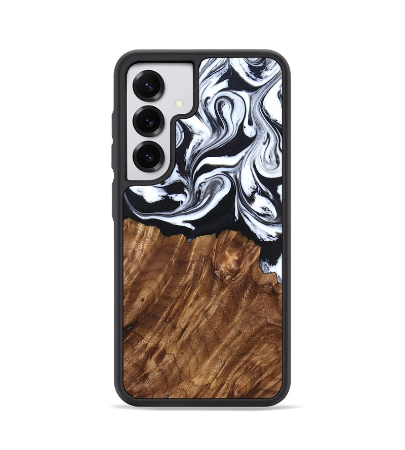 Galaxy S25 Wood Phone Case - Alec (Black & White, 827624)