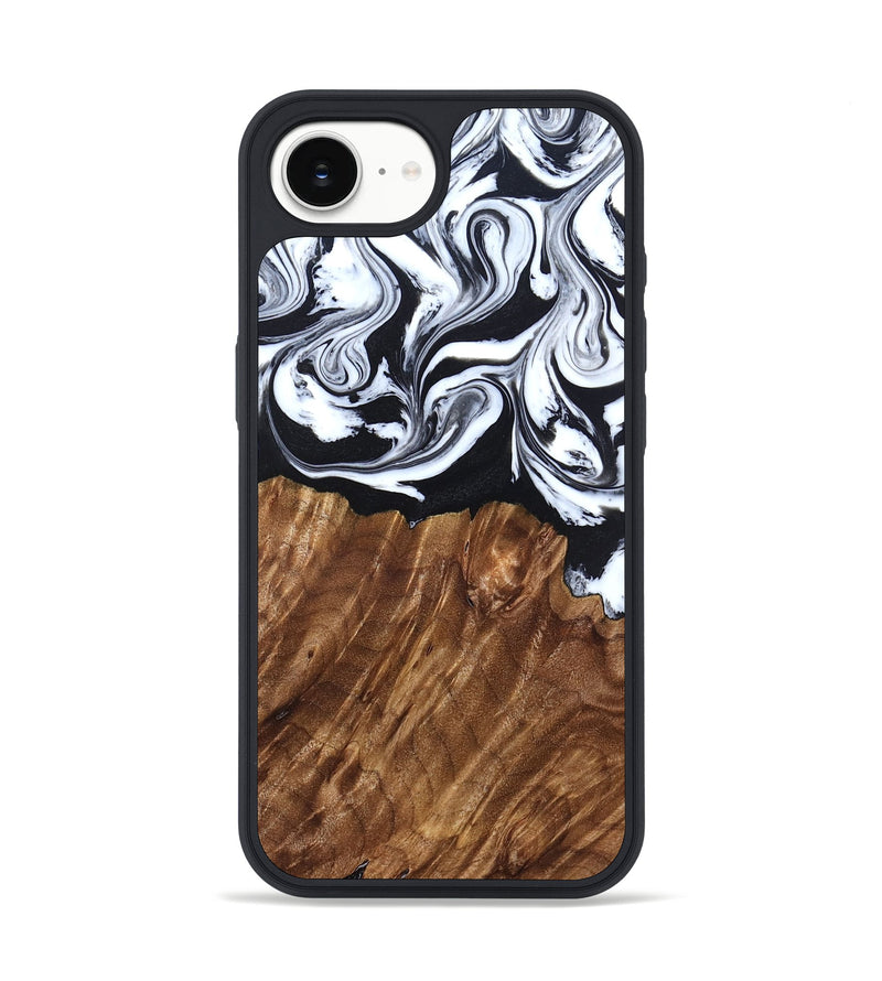 iPhone 16e Wood Phone Case - Alec (Black & White, 827624)