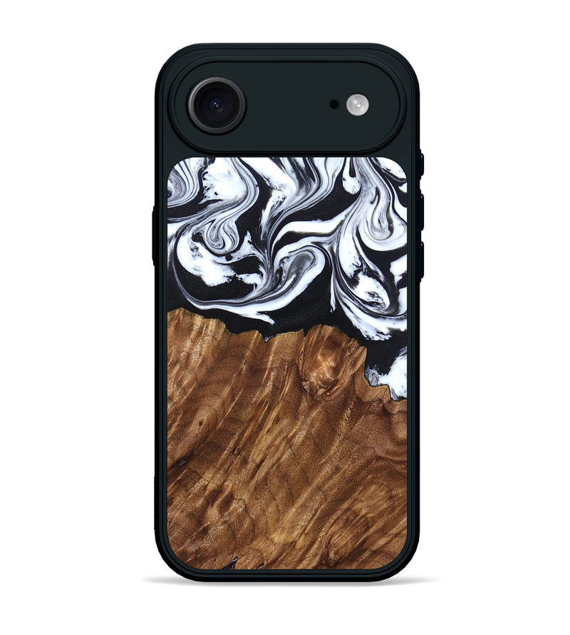 iPhone 17 Air Wood Phone Case - Alec (Black & White, 827624)