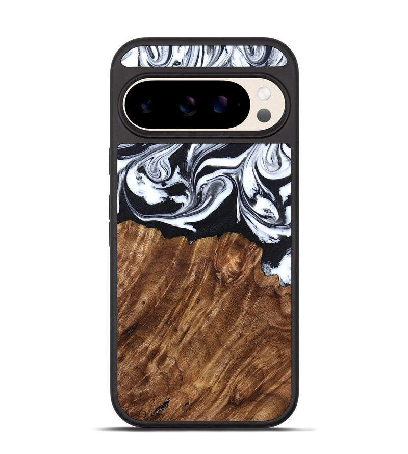 Pixel 10 Wood Phone Case - Alec (Black & White, 827624)
