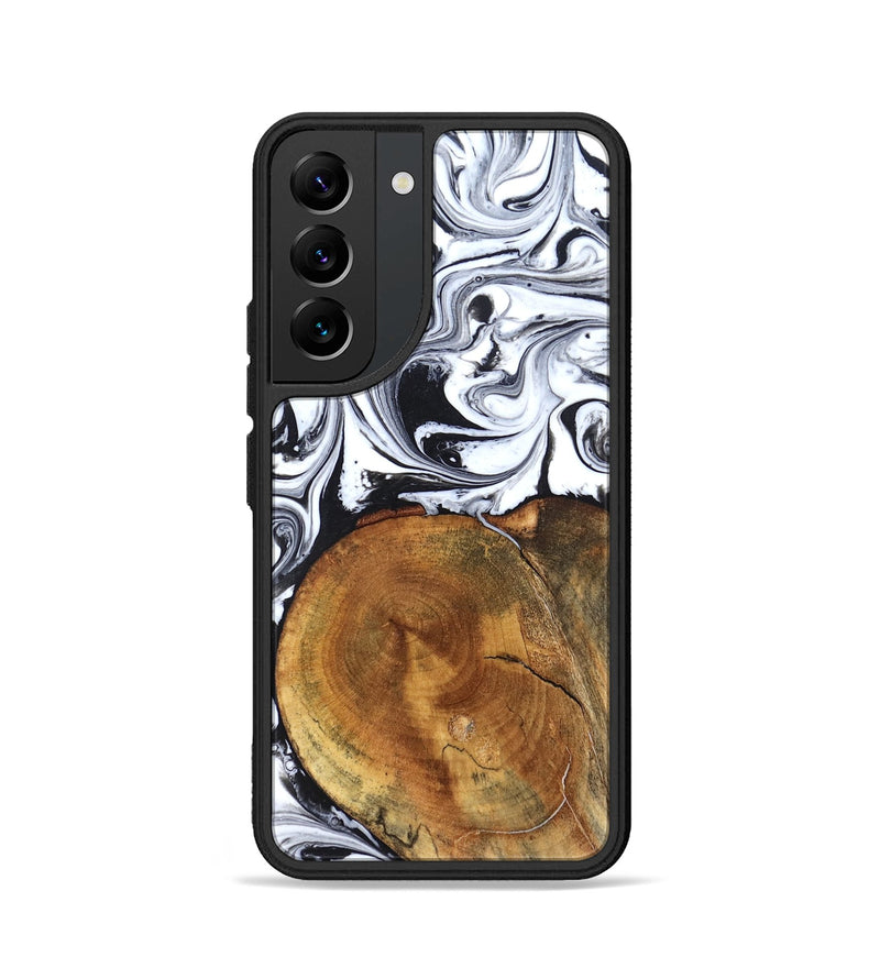 Galaxy S22 Wood Phone Case - Indie (Black & White, 827625)