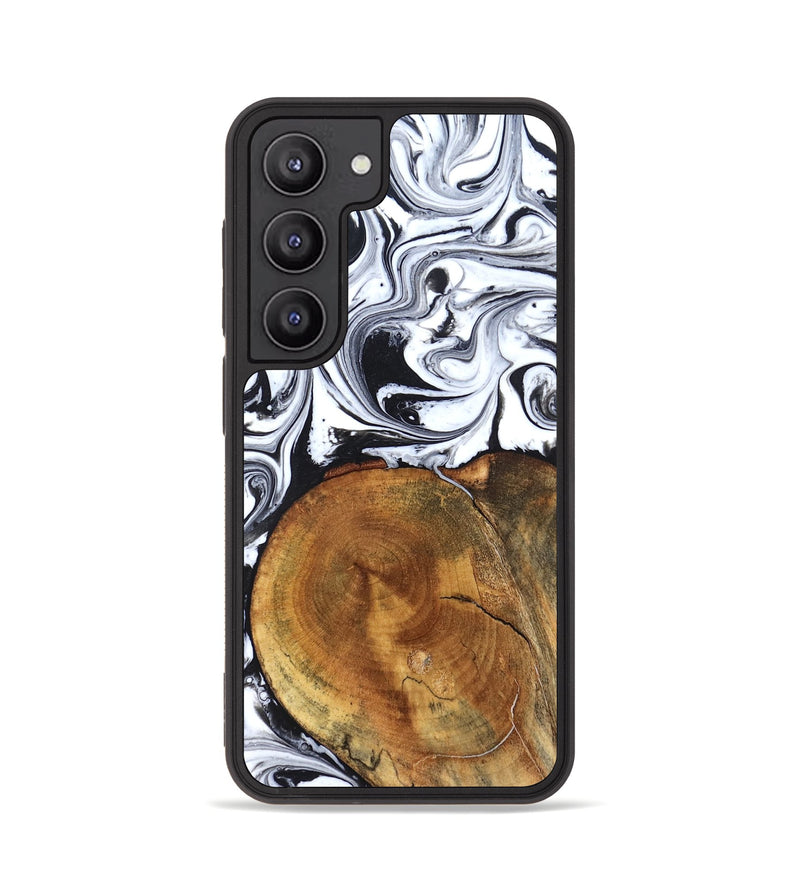 Galaxy S23 Wood Phone Case - Indie (Black & White, 827625)