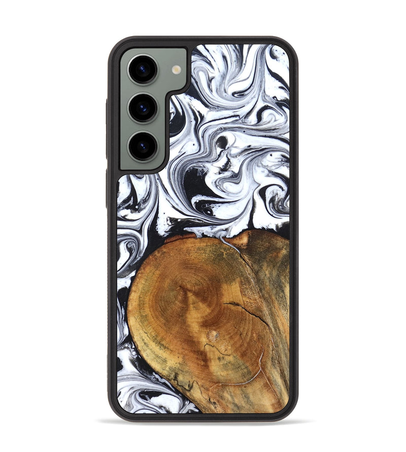 Galaxy S23 Plus Wood Phone Case - Indie (Black & White, 827625)