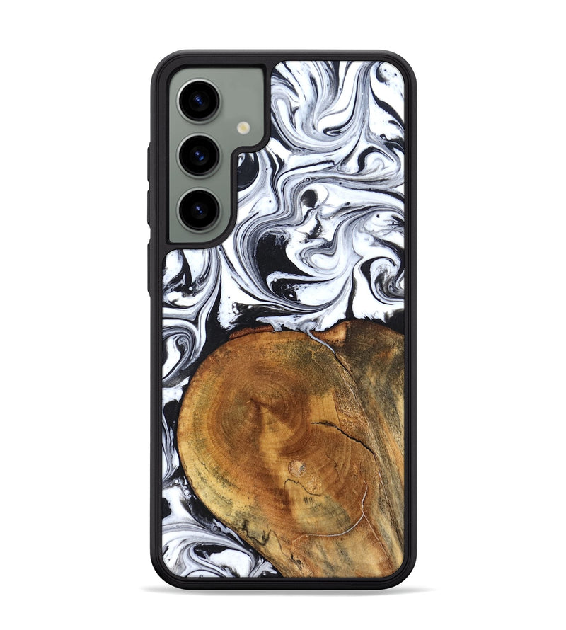 Galaxy S24 Plus Wood Phone Case - Indie (Black & White, 827625)