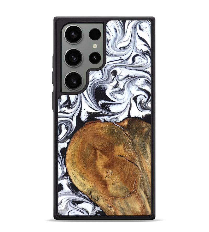 Galaxy S24 Ultra Wood Phone Case - Indie (Black & White, 827625)