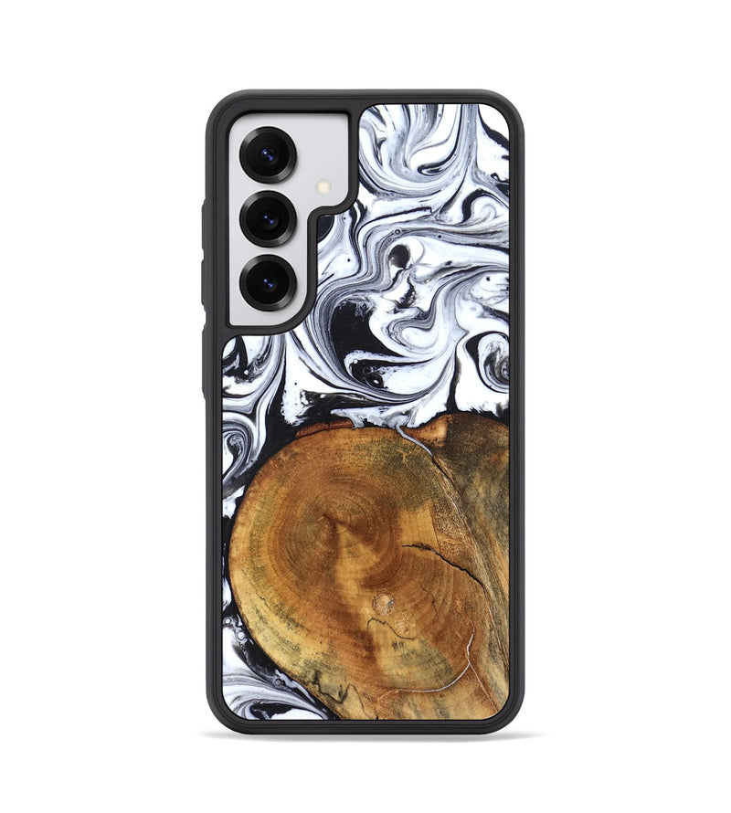 Galaxy S25 Wood Phone Case - Indie (Black & White, 827625)