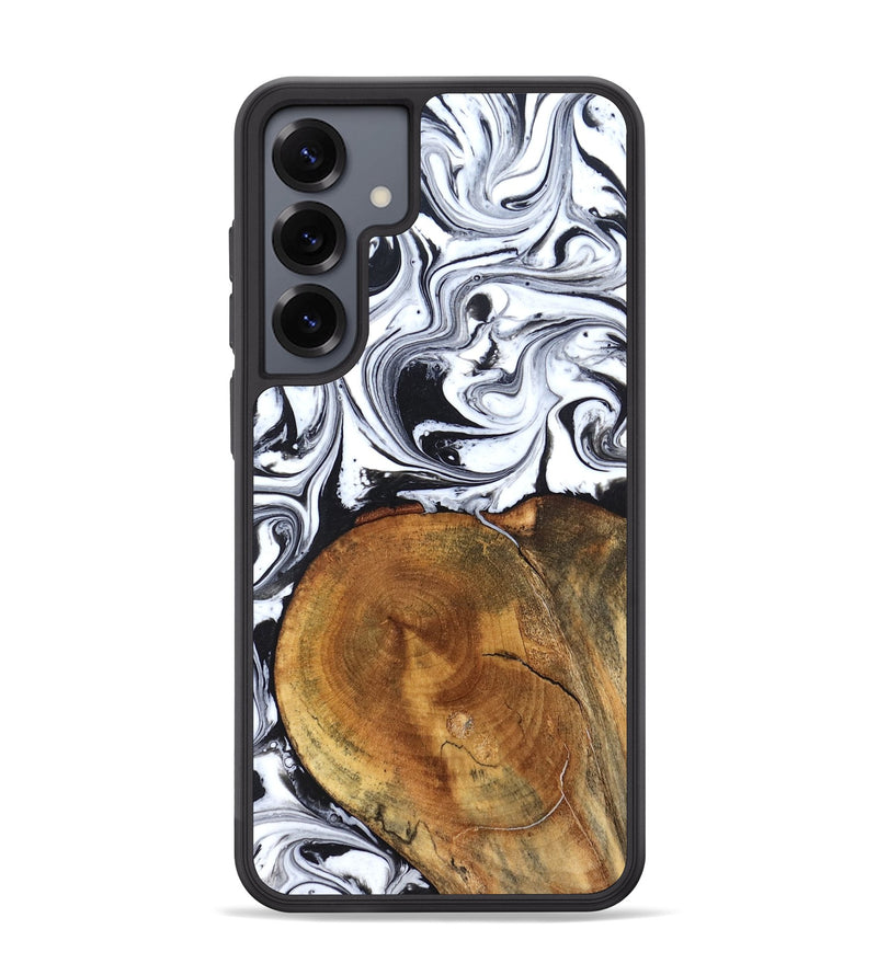 Galaxy S25 Plus Wood Phone Case - Indie (Black & White, 827625)