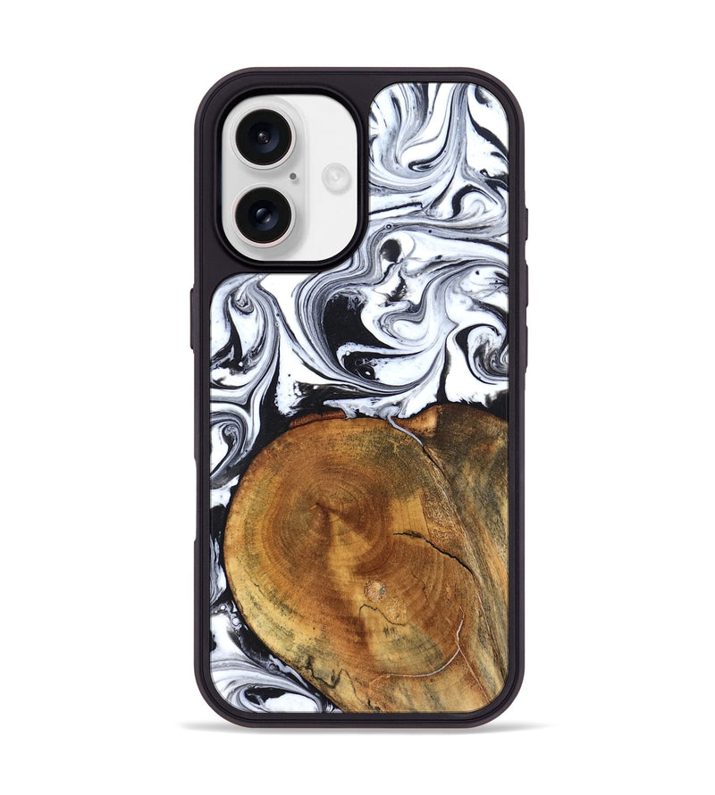 iPhone 17 Wood Phone Case - Indie (Black & White, 827625)