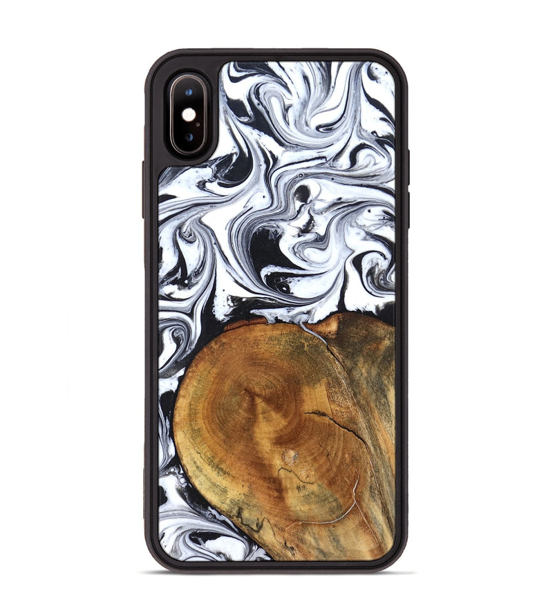 iPhone Xs Max Wood Phone Case - Indie (Black & White, 827625)