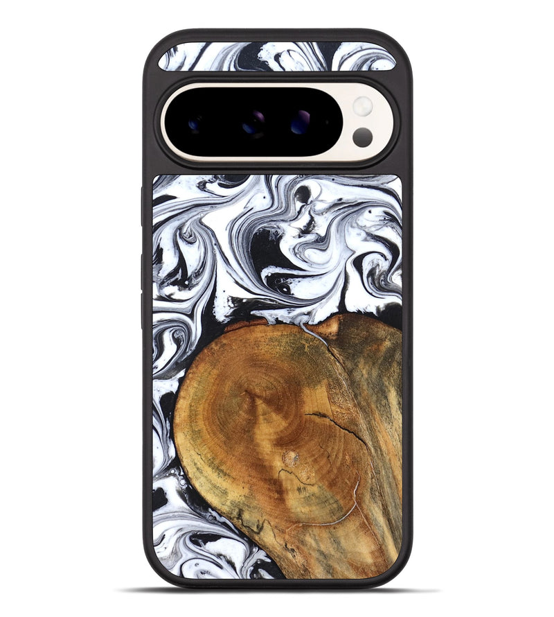 Pixel 10 Pro XL Wood Phone Case - Indie (Black & White, 827625)